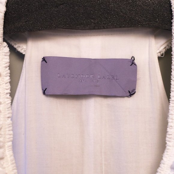 Vera Wang Lavender Label White Bubble Bottom Empire Dress - Picture 10 of 13